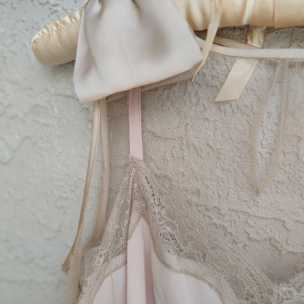 Rodarte 20th Anniversary collection mesh and embroidered satiny dress - Picture 8 of 16